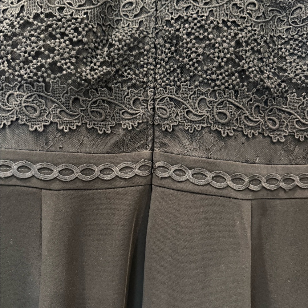 Black Lace Bodice Evening Dress - Picture 5 of 7